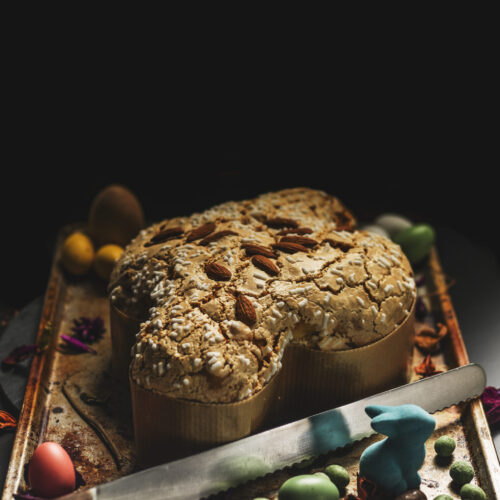 Colomba, sweet Italian Easter cake, Italy.